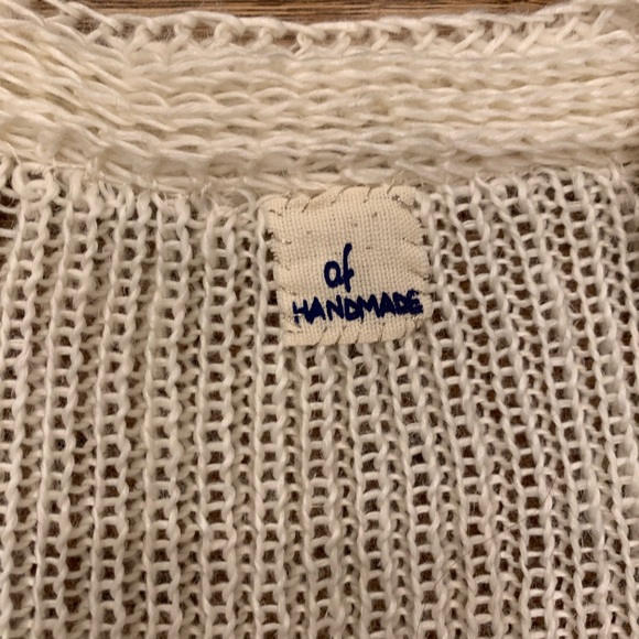 Of Handmade Knit Cream Sweater - Picture 3 of 4